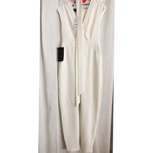 bebe White Jumpsuit - Brand New